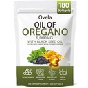 Ovela Oil of Oregano with Black Seed Oil, Oil of Oregano Softgels, Pure & Natural Supplement, Immune Support | Improving Gut Health | Boosts Energy, Non-GMO, Gluten Free (1)