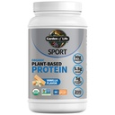 Élet kertje Szerves Vegán fehérje por probiotikumokkal, BCAA, NSF Certified, Gluten Free & Sport, Nem GMO, Sport fehérje por, 19 szervíz, Vanilla