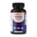 Vitamatic MCT Olaj 3000 mg / szerving - 180 Softgels - kókuszolajból - 55% kapronsav C8-at és 40% kapronsav C10-et tartalmaz