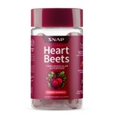 Snap kiegészítők szív Beets Organic Beet Root Gumies, Cardiovascularis Support Supplement for Men & Women, Gránátalma, Vörös Spenach, Szív egészség és keringési támogatás, Sugar Free, Cherry, 60 Gumies