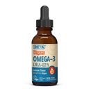 DEVA Vegan Omega3 Liquid DHA - EPA, nem algából származó halak, citromflavor, 2 Ounce