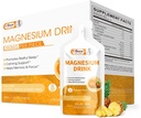 Magnézium-citrát folyékony magnézium ital belsőleges oldat vitaminnal, cinkkel és nátrium-bromelinnel, esszenciális magnéziumpótló Immunrendszer, Csontegészség és Zzz, Ananász aroma, 10 Fl Oz