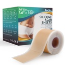 Professional Silicone Scar Sheets (1.6 "x 150" Scar Roll- 3.8M) - Scars Removal Treatment - Rehasznosítható Silicone Scar szalag Strips Type for Keloid, C- Section, Surgery, Burn, Acne et