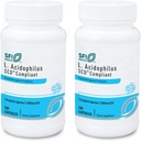 Klaire Labs SFI Health L. Acidophilus - 3 milliárd CFU Lactobacillus Probiotic, Pure SCD Compliant Formula for Men & Women, Hypoallergenic & Non- Dairy (100 kapszula, 2 csomag)