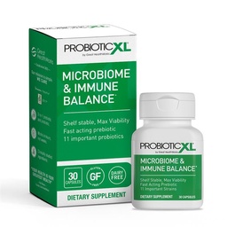 OmegaXL probioticXL - Probiotic & Prebiotic, Table Stable - Blend 11 Strains - Promote Healthy Gut Flora Growth, 12,5 milliárd CFU - Non-GMO, Gluten- Free - 30 Veggie Caps