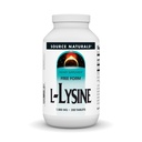 Source Naturals L- Lysine Free Form, 1000 mg - Amino Acid Supplement Supports Energy Formation & Collagen - 200 tabletta