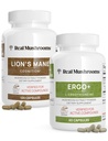 Ergotioneine (60ct) és Lions Mane (120ct) Bundle Shiitake és Oyster Gomba Extracts - Longevity and Cognition - Vegan, Gluten Free, Non-GMO