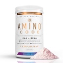 Ultra Human Amino Code - 124; Essential Amino Acids + BCAA + Coconut Water Electrolytes - 124; Fast Hydration Workout Recovery Amino Energy Powder Drink - 124; Clean Formula, 40 Servings - Dragonberry