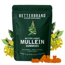 Betterbrand Mullein Gumies for Lung - 1000mg gyógynövény kiegészítés tüdőméregtelenítő és légzőszervi támogatás - körte ízű rágógumi - 30 napos ellátás