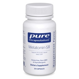 Pure Encapsulations Melatonin- SR - Extended Release Melatonin - Támogatja a nyugalmi alvást * - Alváskiegészítés - Gluten Free & Vegan - 30 kapszula