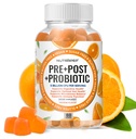 Prebiotikus probiotikus és postbiotikus gumik nők és gyerekek számára - High Potency 5 milliárd CFU - Sugar- Free & Gluten Free
