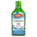 Carlson - Cod máj olaj, 1100 mg Omega-3-as, Plus Vitamins A és D3, Wild Catch Norway Arctic Cod máj olaj, Fenntartható Sourced Nordic Fish Oil folyadék, zöld alma, 250 ml (8.4 Fl Oz)