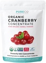 USDA Organic Cranberry koncentrátum (50: 1) Powder - 500mg egyenértékű 25,000mg Fresh Cranberry - a Kidney Cleanse & UTI Support Vitamins - Women - Supplement - 100 Servings - No Pirs