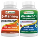 Best Naturals D- Mannose 1500 mg & B12 6000 µg