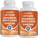 5- in- 1 Ceylon fahéjas kapszula 2355mg - Almaalmaboros ecet kapszula kurkuma, Panax Ginseng és Bioperin (120 gróf, 2-es csomag)