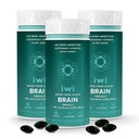 iwi life Brain Omega-3, 180 Softgels (90 Servierungen), Vegan pflanzenbasierte Algen Omega-3 mit EPA + DHA, Fokus, Gedächtnis und Stimmung Unterstützung Nahrungsergänzung, Krill & Fisch Öl Alternative, keine Fishy Nachgeschmack