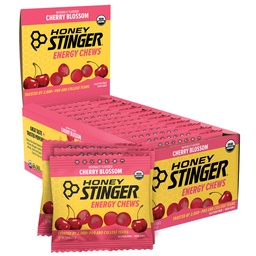 Méz Stinger Organic Cherry Blossom Energy Chew, Glutén Free & koffein Free, Gyakorlat, Futtatás és teljesítmény, Sport Táplálkozás Otthon & Edzés, Pre and Mid Edzés, 12 Pack, 21,6 Ounce