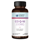 Vitamin World CoQ10 200 mg Softgels, Koenzim Q10 kiegészítők antioxidáns támogatás, Szív egészség és energia termelés, glutén mentes, 60 Rapid Release Softgels