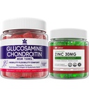 Cukor mentes cink gumik 2 Pack + glukozamin Chondroitin gumik 2 Pack