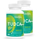 TUDCA Máj-támogatási kiegészítők 1000mg - 120 Vegán kapszula, TUDCA Bile Salts Milk Thistle Herbal Blend Formula májtisztító és javítási