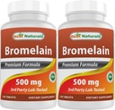Best Naturals Bromelain 500 mg 120 tabletta (120 db 2-es csomag)