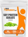 BulkSupplements.com Szójafehérje izolátum por - vegán fehérje por, ízesítetlen - tiszta & glutén mentes, 30g per szerving, 250g (8,8 oz) (1-es csomag)
