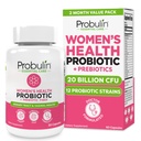 Probulin Womens Probiotic - Vaginal, UT, Gut & Immune Health Lactobacillus Reuteri - 20 milliárd CFU, 12 probiotikus Strains & Prebiotics - 60 Vegan, Gluten Free Capsules for Whole- Body Wellness