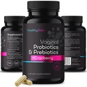Egészséges Babe Vaginal probiotikumok Nők + Prebiotikumok & Cranberry Pills, pH egyensúly, Egészséges szag, Élesztő, Immuntámogatás, Pozitív mikrobióma egészség, Nők Acidophilus Probiotic, 60 Vegán kapszula
