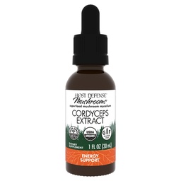Host Defense Cordyceps kivonat - Immune & Energy Support Supplement - Veseegészségügyi kiegészítés Cordyceps - Fitness Support to Aid Oxygen Uptake - 1 fl oz (30 Servings) *
