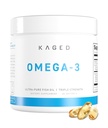 Kaged Omega 3 Softzkels - 124; Flavoled - 124; Fish Oil Supplement - 124; 3000mg Omega 3 Fatty Acid - EPA & DHA - 124; Ultra- Pure, No Fish Burps - 124; Supplements for Men & Women - 124; 30 Servings