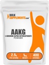 BulkSupplements.com AAKG Powder - Arginine AKG Supplement, Nitric Oxide Supplement, Unflavoled & Gluten Free, 2.5g per Serving, 1 kg (2,2 kg) (1-es csomag)