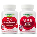 Gyerekek Multivitamin rágószerek + B12-vitamin Rágógumi