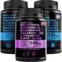 MEDCHOICE Sleep Melatonin (90ct) és Nootropic Brain (120ct) Supplement Bundle - Wellness Duo alvásra, agy, fókusz, & hangulattámogatás - Vegán, Non-GMO, gluténmentes