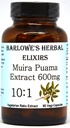 Barlowe 's Herbal Elixirs Muira Puama 10: 1 Extract 124; 600mg per Boehringer Ingelheim 124; Tradicionális Férfi Vitalitás Supplement 124; 60 Vegan Captall 124; Stearate- Free, Non-GMO, Package in Glass Bottle
