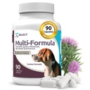 K9 Válassza ki a Multi- Formula kutya vitaminokat közepes testű kutyáknak - 20mg HMR Lignas, 2 mg Melatonin, 40 mg Milk Thistle - Segít szív, máj, emésztés és kabátok egészség, kutya multivitamin, 90 kapszula