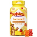 L 'il Kritériumok Immun C Napi gumi kiegészítő vitamin gyerekeknek, C-vitamin, D és cink immuntámogatás, narancs, citrom, szamóca és cseresznye ízesítők, 190 Gumies (csomagolás május Vary)
