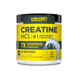 CONCRET Creatine HCl Promosed 124; Muscle, Cognitive, Cellular Energy Supporting - 124; No Bloating or Cramps - 124; USA Made & NSF Certified - 124; Nem ízesített (64 Serving)