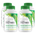 Youngevity Ultimate Enzimes ® - Multi Enzimes for Digestion, Gas & Bloating Relief - Betaine HCl, Ox Bile, Pancreatine 10X, Papain 6M, Pepsin 1: 3000 (120 kapszula - 4 csomag)