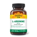 Country Life L- Arginine Caps B- 6, 500mg, 100 Vegan kapszula, Certified Gluten Free, Certified Vegan