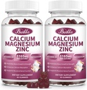 Kalcium Magnézium Cink Gumifélék Magnézium Glicinate 200mg, Kálium, D3, Sea Moss, Nyugodt hangulat & Alvástámogatás - Gyerekek és felnőttek 2 csomag