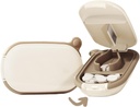 MURRI & MURRDI Kis Pill Cutter, Pill Splitter Pill Cutter kicsi vagy nagy pirula, Hordozható Medicine Cutter Pocket Purse Pill Holder Cutter Vitamins, Tabletta, Gyógyszerek (A karamell)