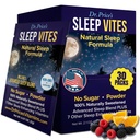 Dr. Price Vitamins Natural Sleep Aid - Alváskiegészítés - Melatonin az alváshoz - 30 csomag - Alvási segélyek Felnőttek, Tryptofán, Magnézium-por nyugtató, nem fulladásos alvástámogatás