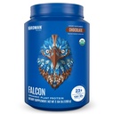 BIRDMAN Falcon Vegan fehérje por Organic, Stevia & Sugar Free, Növényalapú fehérje, Alacsony Carb, Tejmentes, Keto, Non Whey fehérje, Probiotic, Borsó Protein 124; Csokoládé Flavor - 37 Servings - 2.64lb