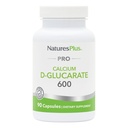 NaturesPlus PRO Kalcium D- Glucarate (CDG) 600 mg - 90 kapszula - Non-GMO, Vegan, Gluten Free, Soy Free - 90 adag