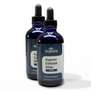 Superior Colloidal Silver, Waiora, Liquid Mineral Supplement, 40 PPM, Immune Support, Blue Glass Bottle with Dropper (2 Bot / 44 serv.)