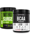 Jacked Factory Nitrosurge Pre- Edzés a Grape & BCAA a gyümölcs punch izmok építése és helyreállítása