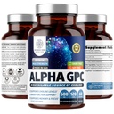 Number One Nutrition Premium Alpha GPC Choline Capsules 600mg, Natural Brain Supplement to Support Focus, Memory, Clarity and Energy, 120 Veg Caps