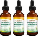 Lovita klorofill folyadékcseppek, magas potencia 120 mg / ml, 7,200 mg palackonként, természetes energia booster & Immune Support, belső dezodor, Skin Health, Vegan & Non-GMO, Menta Flavor, 180 adag