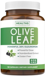 Super Strength Olive Leaf kivonat kapszula - Vegan Non-GMO 750mg olívaolaj kivonat 20% Oleuropein antioxidáns kiegészítés immunitást bőr és szív-egészségügyi támogatás - Készült az Egyesült Államokban (4 hónap ellátás)