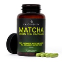 Szerves Matcha zöld tea kapszula - Natural Energy Boost - Tiszta Gradual koffein - Japán Matcha zöld tea pirula - 100% Természetes antioxidáns - nyugtató és relaxáló - 120 Napi kapszula - 2000 / mg